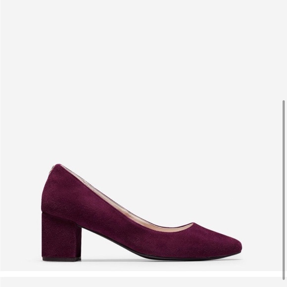 Cole Haan Claudine Heels - Fig Suede - Picture 8 of 11